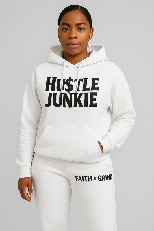 Hu$tle Junkie : Faith x grind hoodie + joggers